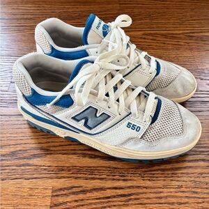 New Balance 550 Shoes in Blue and White